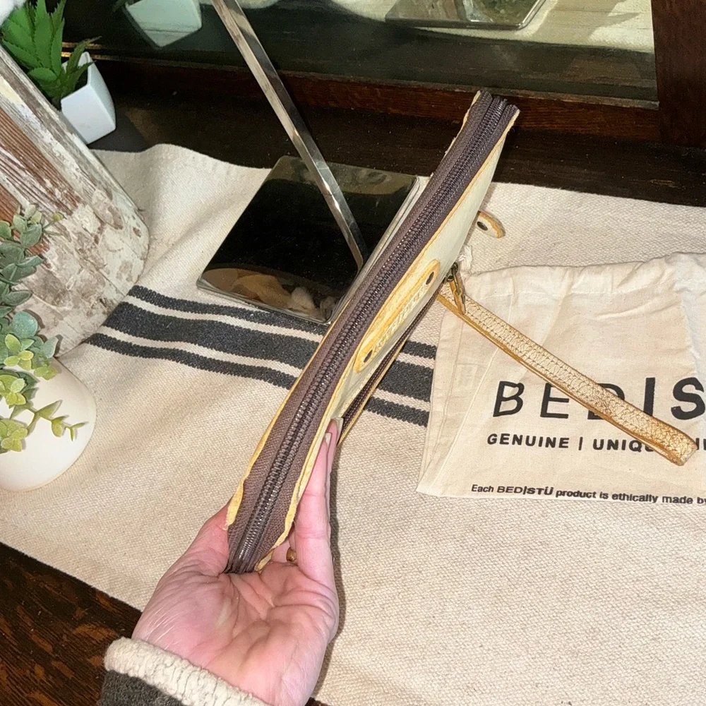 NWT Bed Stu TEMPLETON II Tang Nectar Delux Crossbody Wallet Clutch Retail $185 - Picture 7 of 14